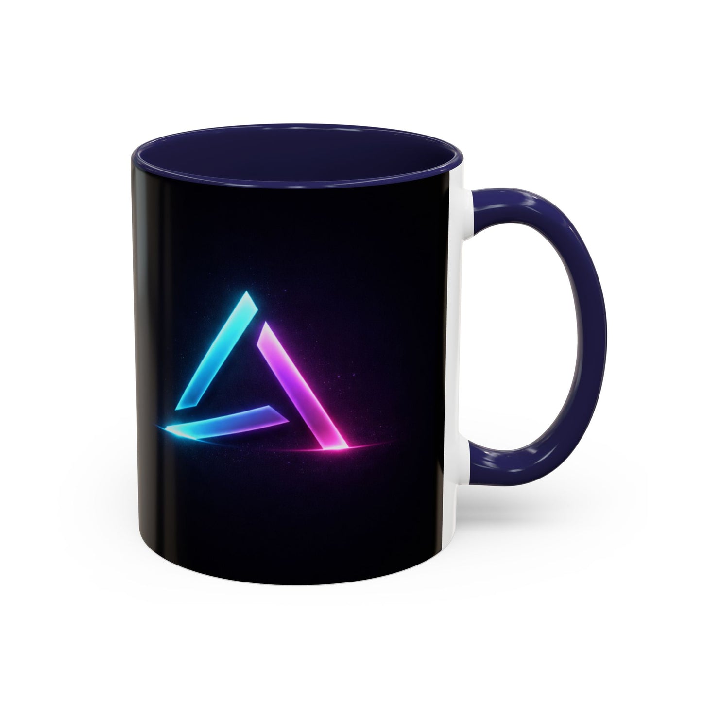 Neon Triangle Accent Coffee Mug — 11/15oz