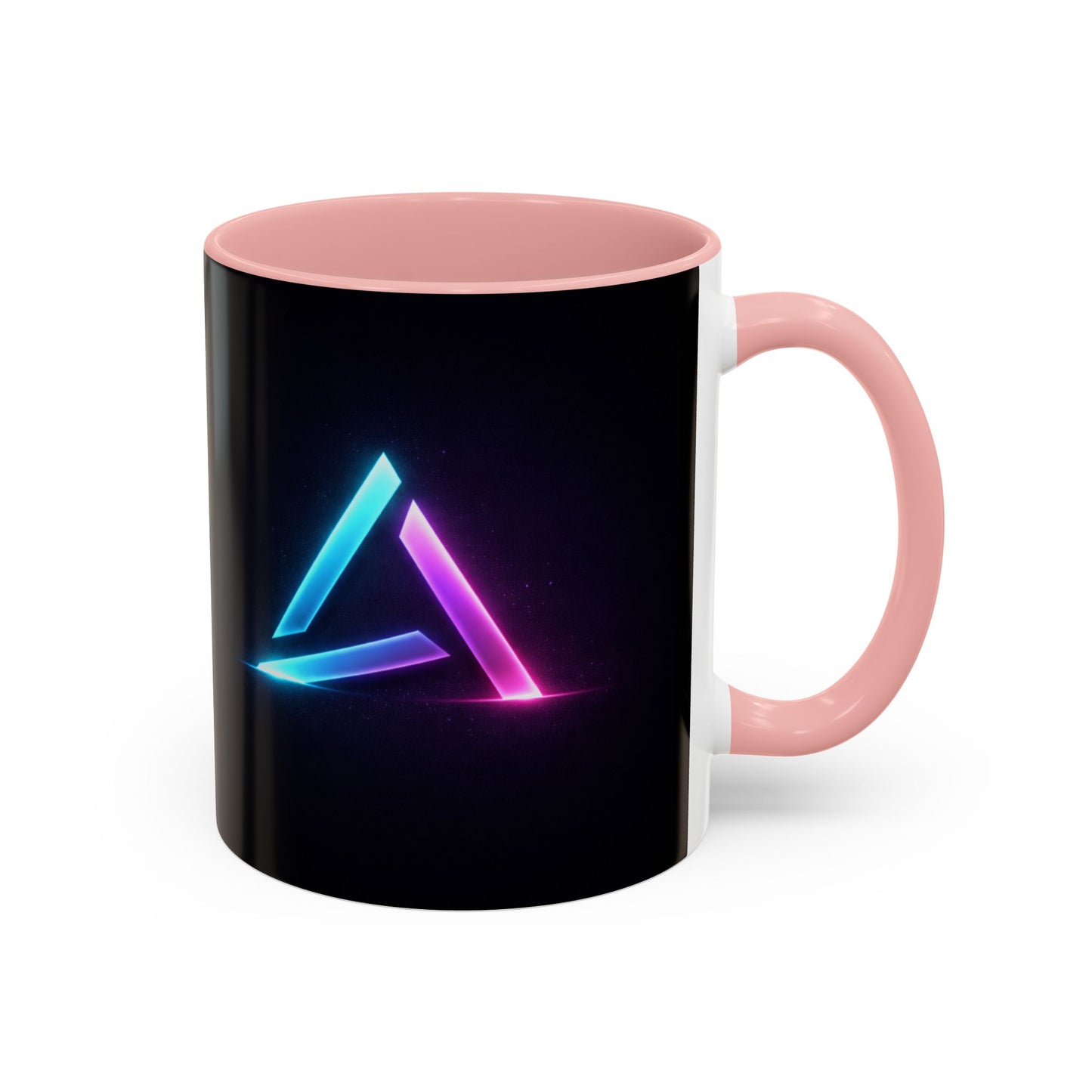 Neon Triangle Accent Coffee Mug — 11/15oz