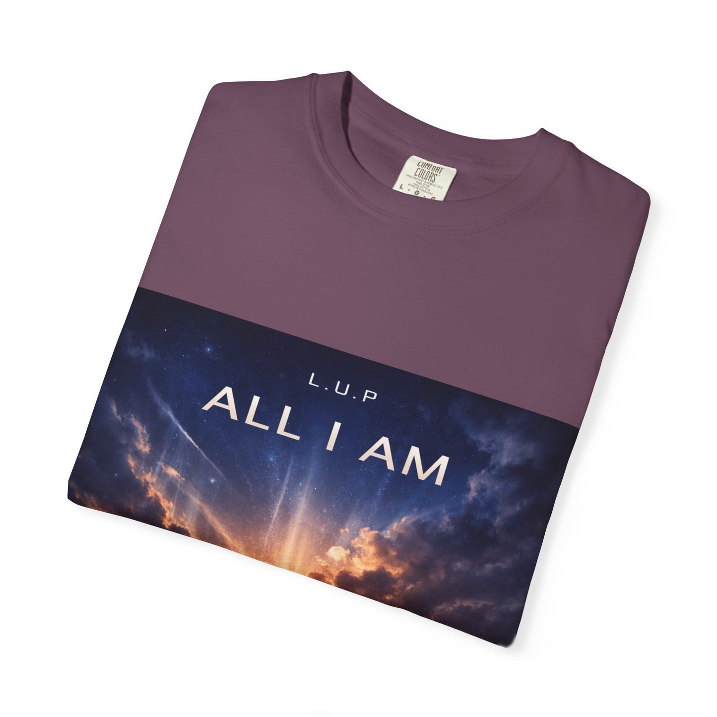 All I Am T‑Shirt — Inspirational Sunset Silhouette Graphic Tee