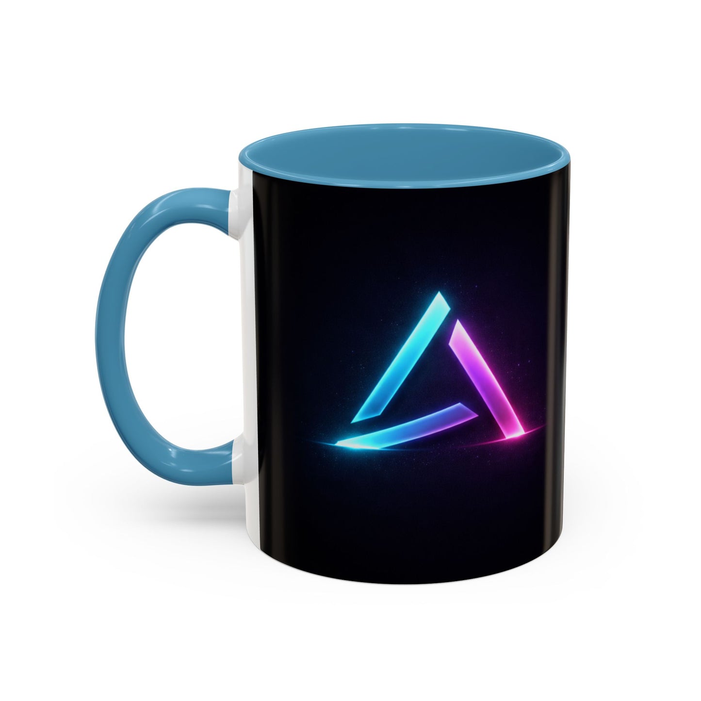 Neon Triangle Accent Coffee Mug — 11/15oz
