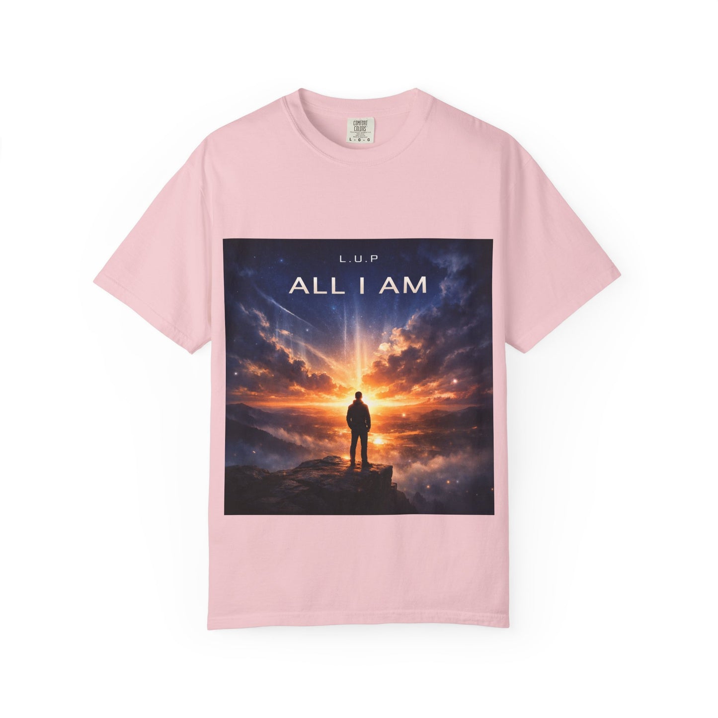 All I Am T‑Shirt — Inspirational Sunset Silhouette Graphic Tee