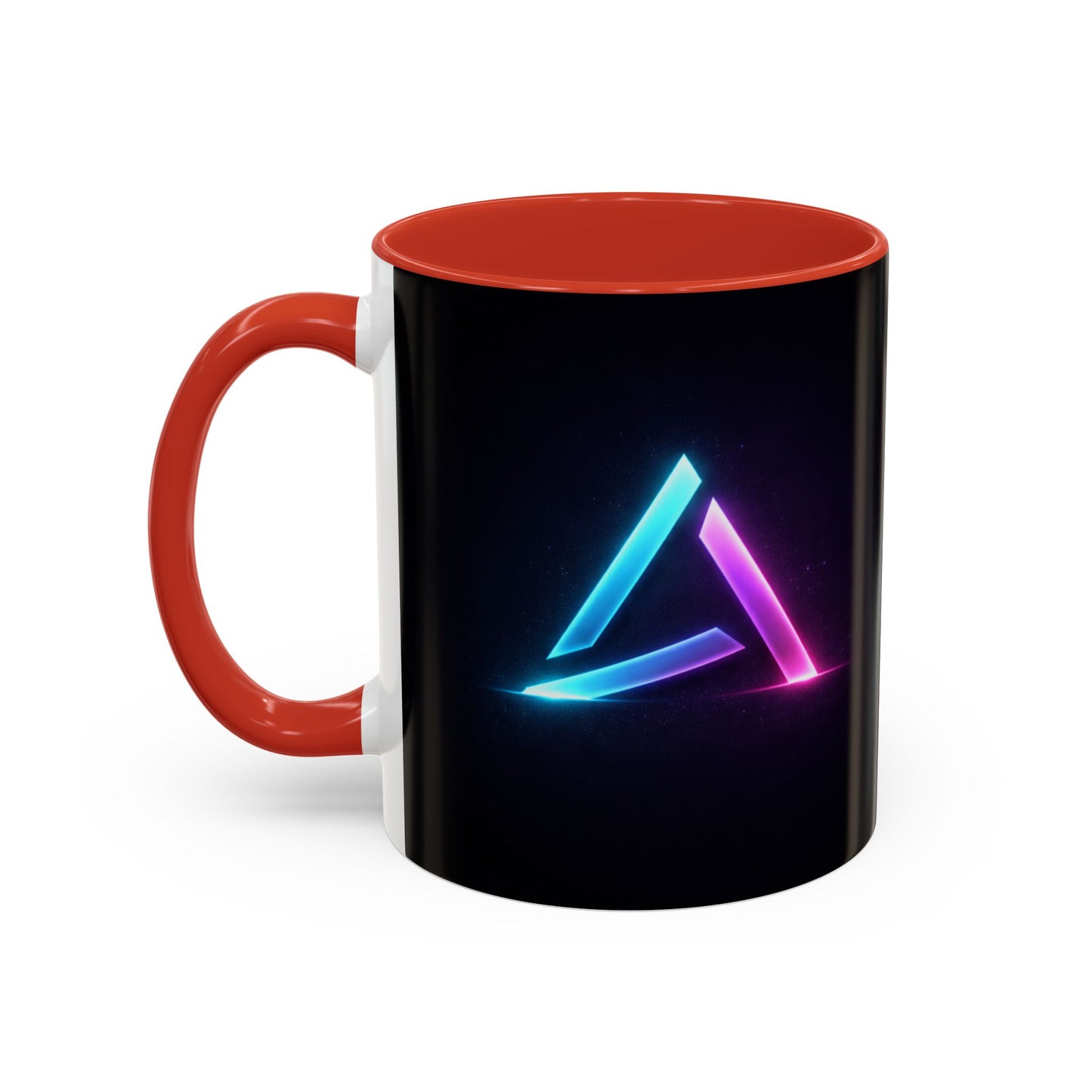 Neon Triangle Accent Coffee Mug — 11/15oz