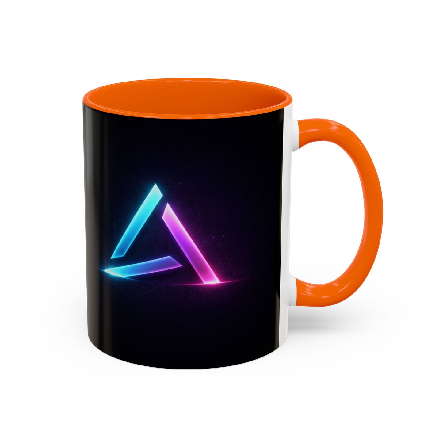 Neon Triangle Accent Coffee Mug — 11/15oz