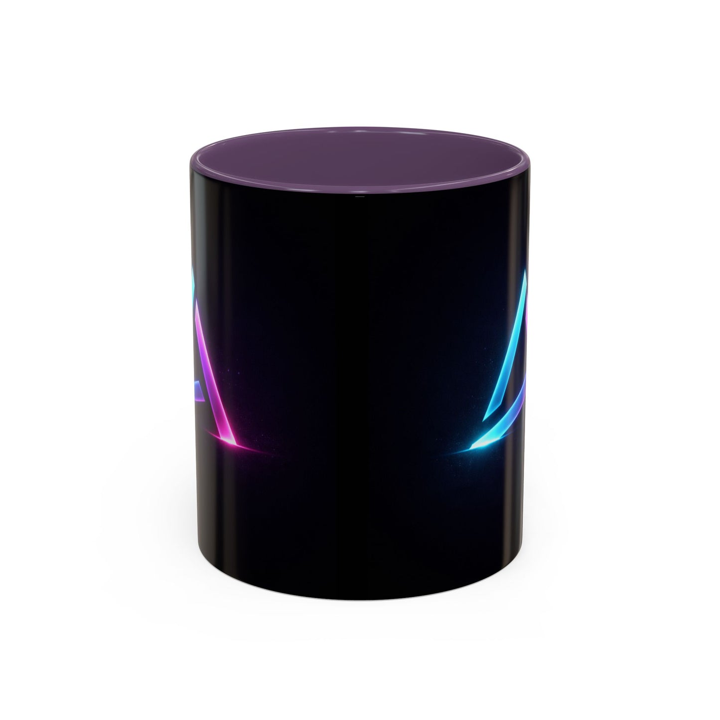 Neon Triangle Accent Coffee Mug — 11/15oz