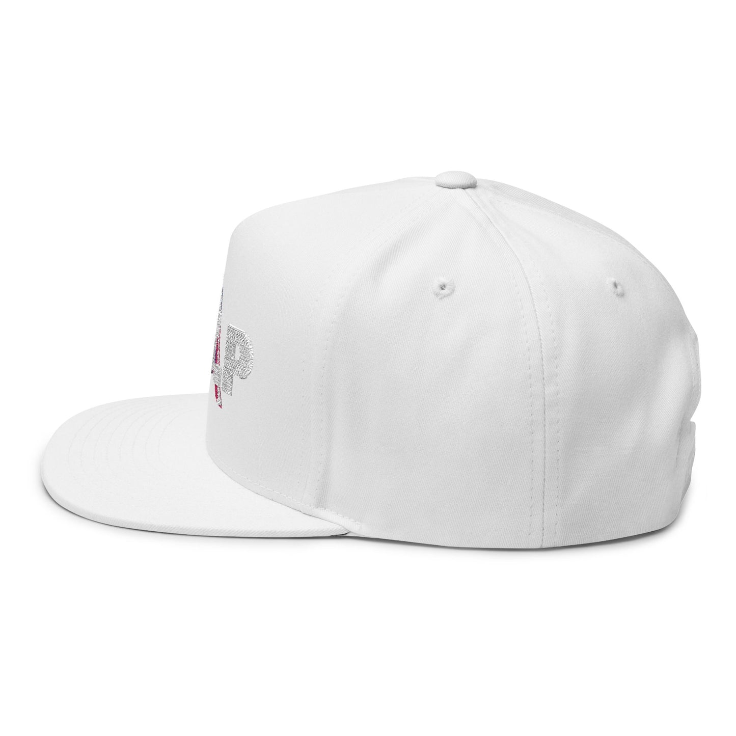 Flat Bill Cap - 'LÜP' Embroidered Tricolor Logo Snapback