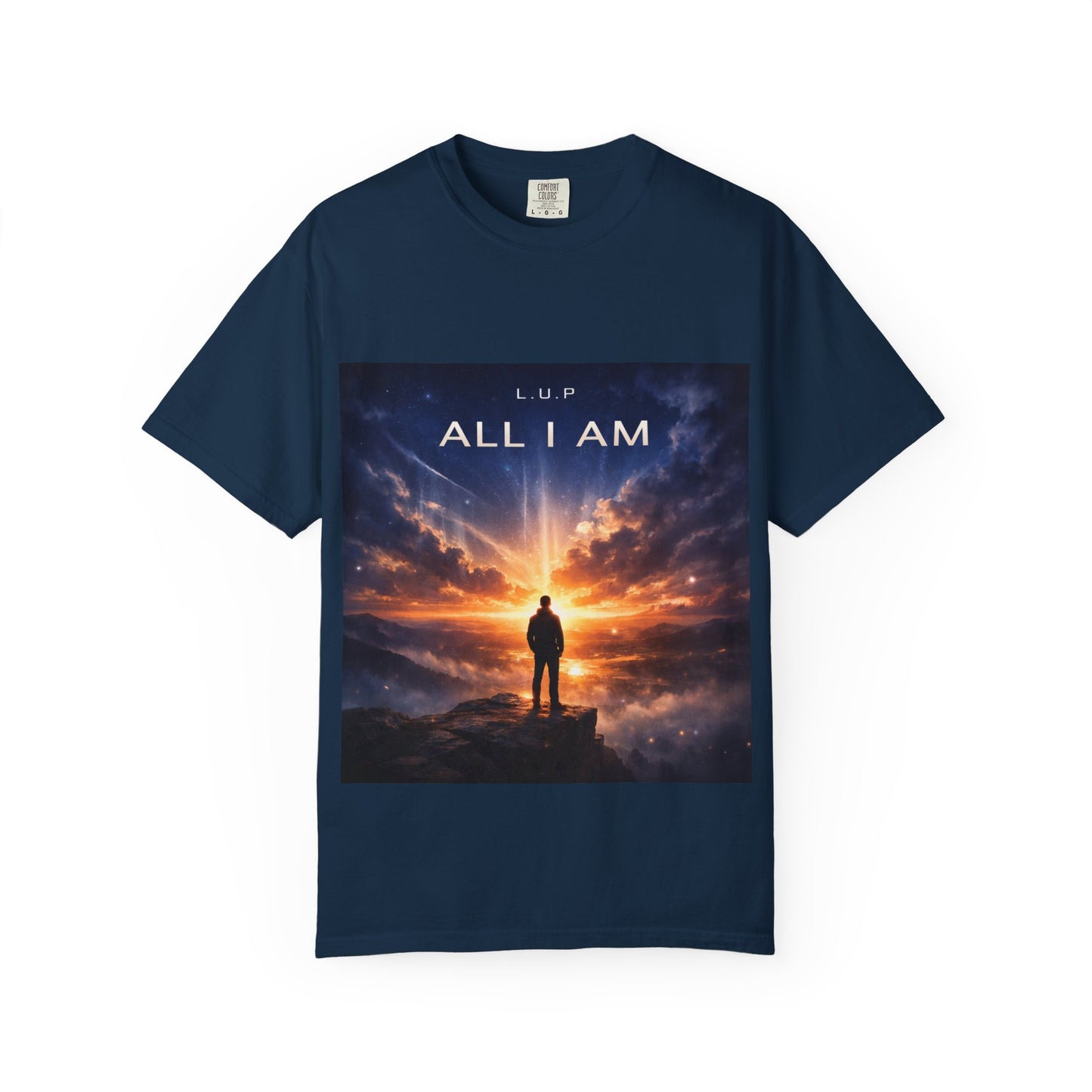 All I Am T‑Shirt — Inspirational Sunset Silhouette Graphic Tee