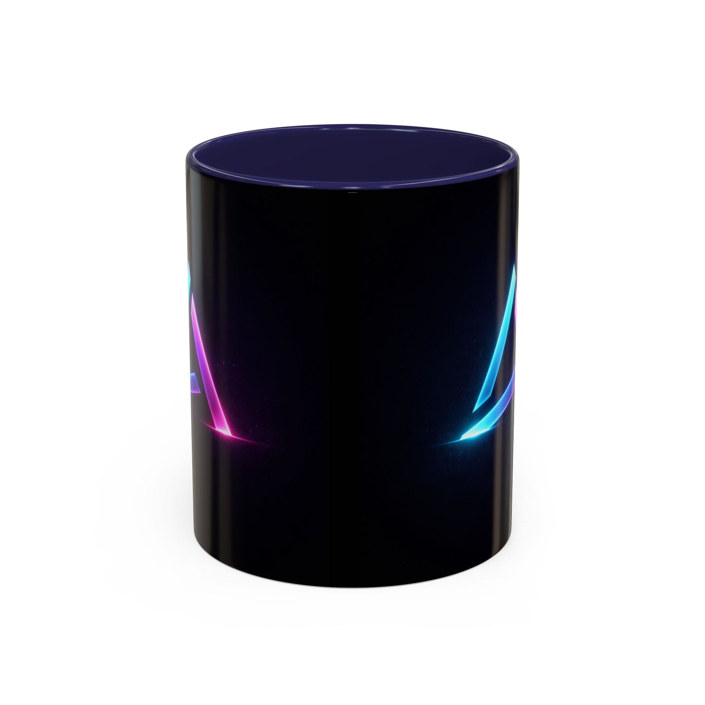 Neon Triangle Accent Coffee Mug — 11/15oz