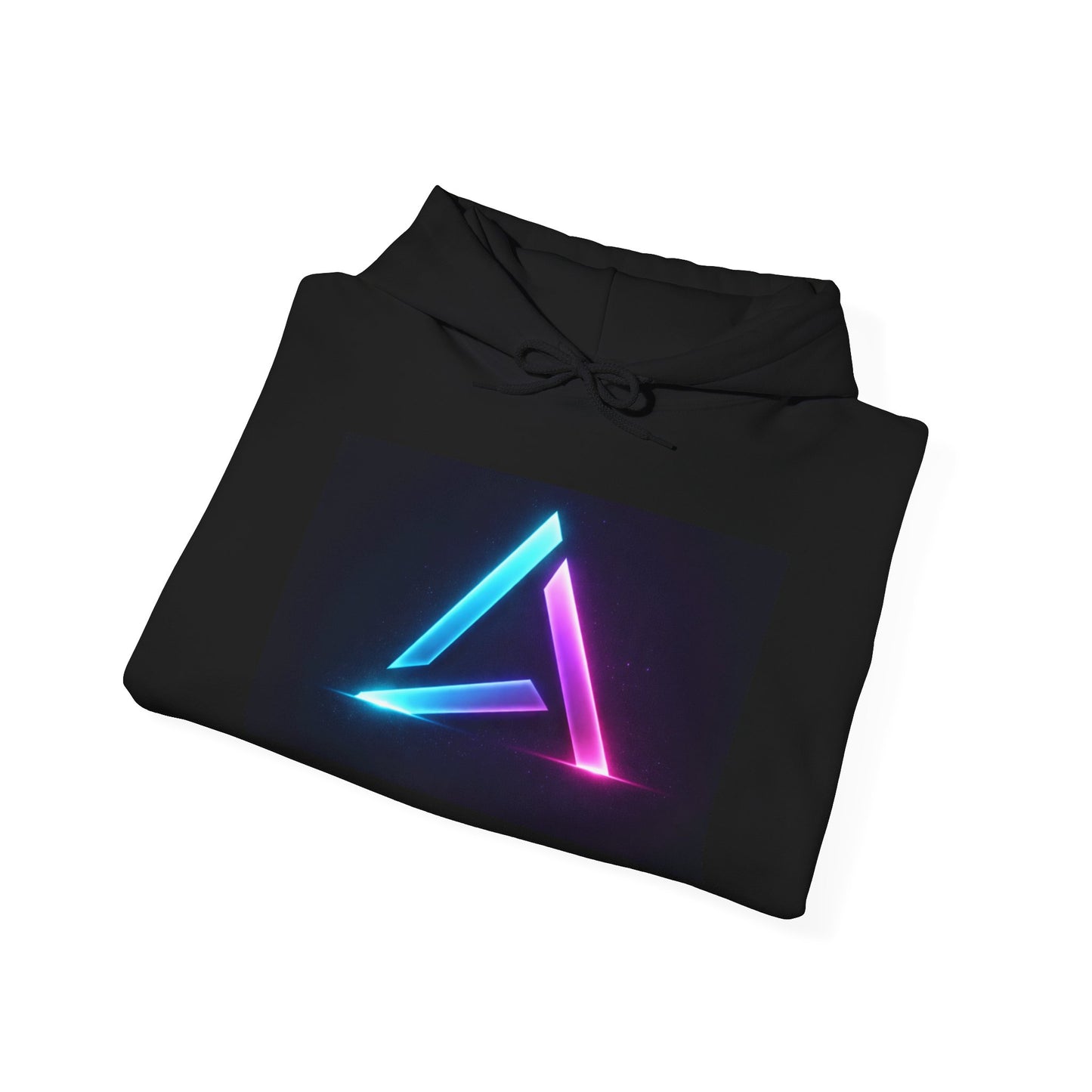 L.U.P Neon Triangle Hoodie — Retro Vaporwave Tech Logo Sweatshirt